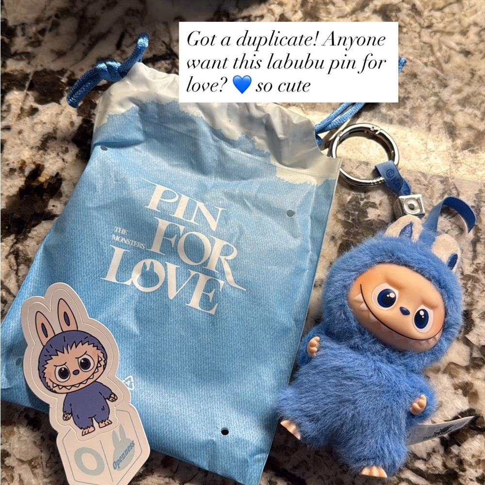 Letter O Pin for Love Labubu